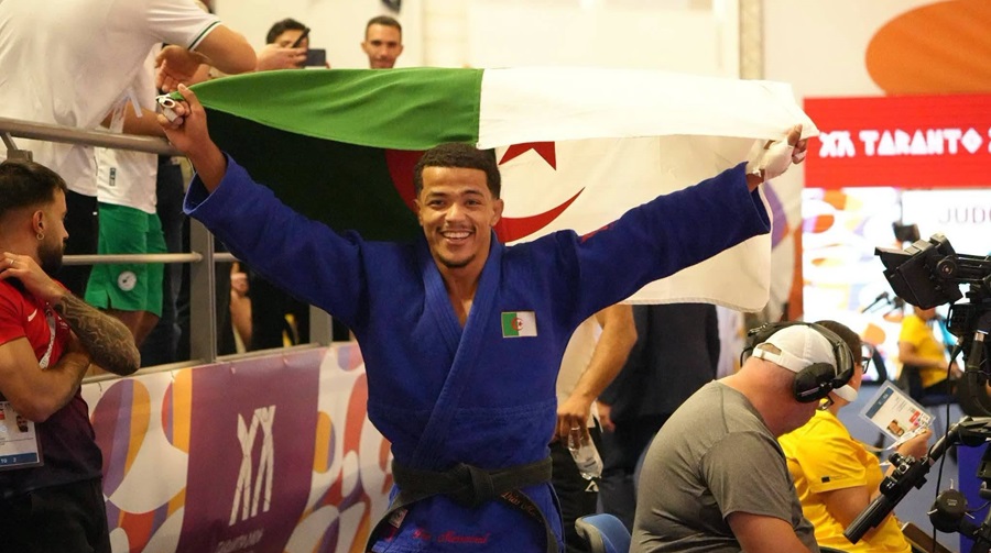 Judo Gold Medal Awarded to Dris at Taranto Games