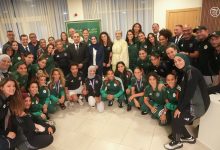 Women's National Football Team Receives Distinguished Welcome