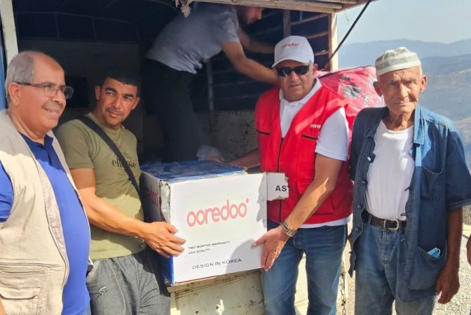 Ooredoo Algeria, ANV Aid Jijel Wildfire Victims