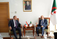 Lebanese Council President, Algerian Minister Discuss Economic Ties