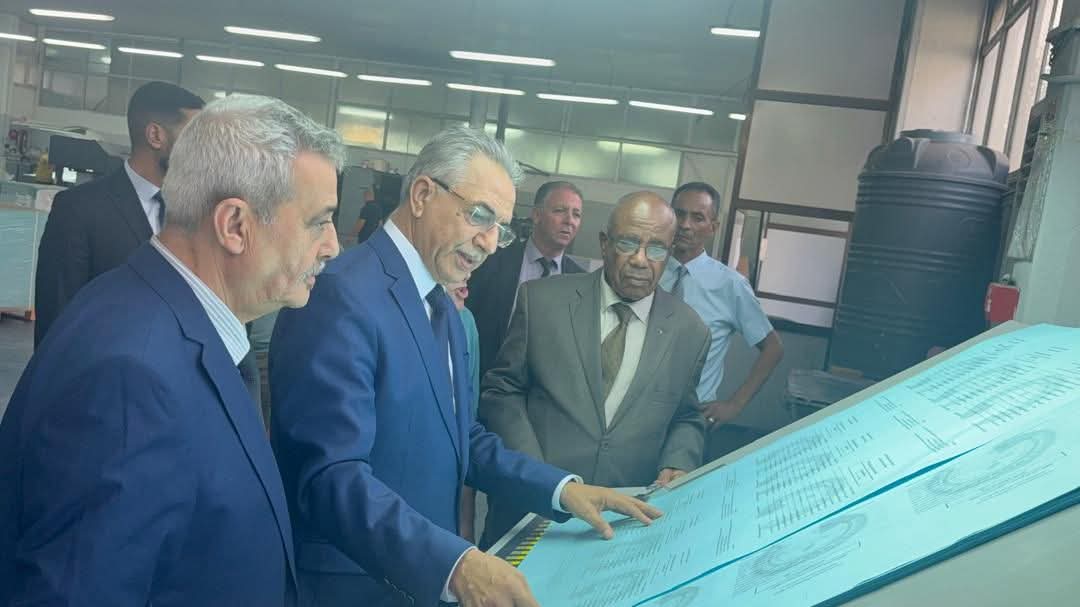 ANIE President Saïd Aarous Oversees Electoral Document Printing