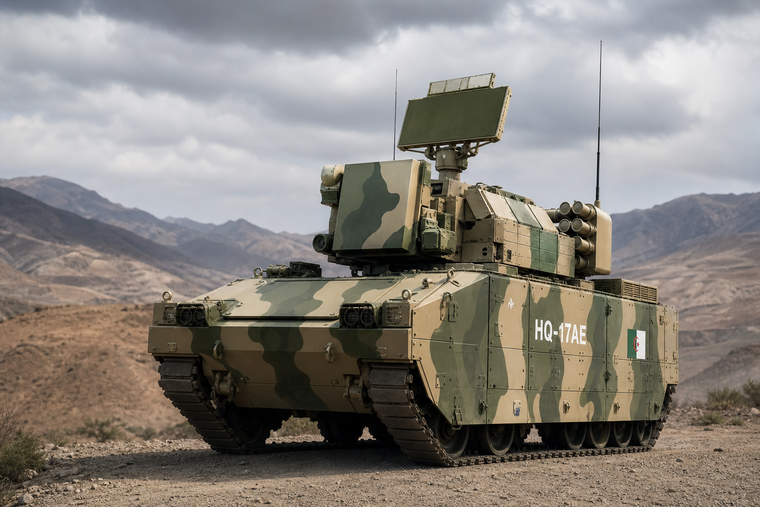 HQ-17 Air Defense System Seen in Algerian Camouflage